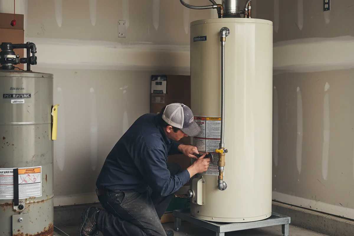 Water heater and shutoff valve replacement in Loma Mar